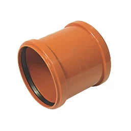 PUSH-FIT DOUBLE SOCKET UNDERGROUND PIPE COUPLING 160MM