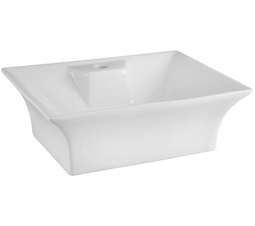 Nuie 480 x 380mm White Rectangular Counter Top Vessel Basin