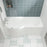 P Shaped Shower Bath  with Screen + Panel