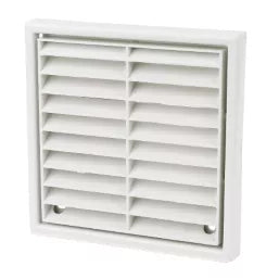 FIXED LOUVRE VENT WHITE 100 X 100MM