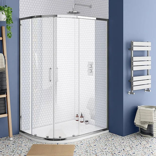 Offset Quadrant Shower Enclosure with Tray & Waste