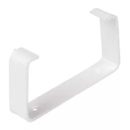 RECTANGULAR FLAT CHANNEL CLIPS WHITE 100MM 2 PACK