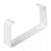 RECTANGULAR FLAT CHANNEL CLIPS WHITE 100MM 2 PACK