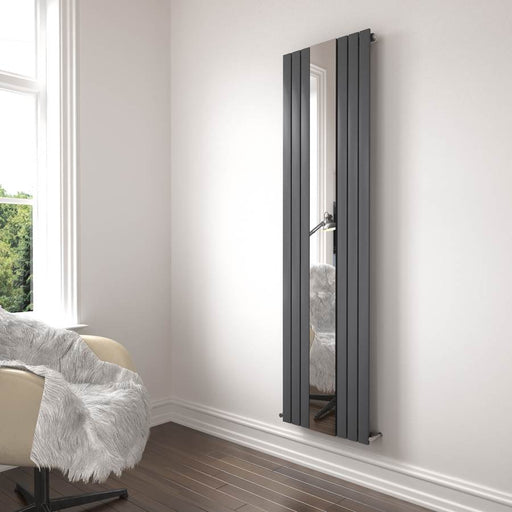 Belgravia Radiator Single Mirrored Anthracite 1800x600x50