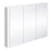 Toreno 3-Door Mirror Cabinet (Minimalist White - 900mm Wide)