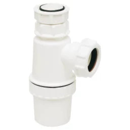 TELESCOPIC BOTTLE TRAP WHITE 40MM