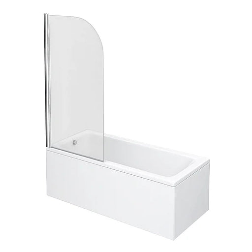 Curved Top Straight Hinged Linton Shower Bath