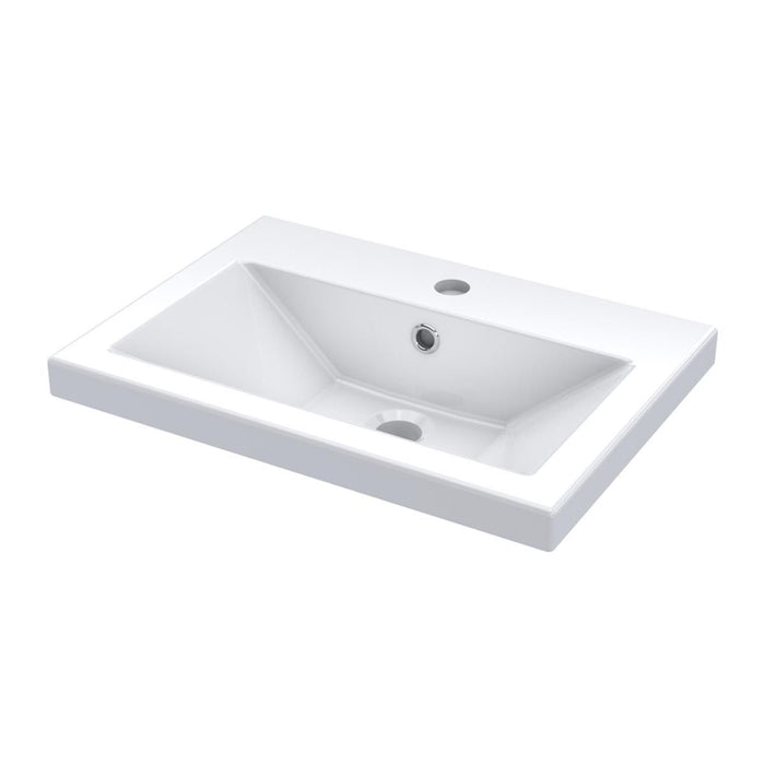 Nuie Arno White Floor Standing Cabinet with Basin 600mm