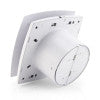 Essentials Slim 4" White Concealed Axial Extractor Fan