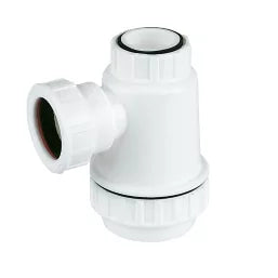 SHALLOW BOTTLE TRAP WHITE 32MM