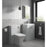 Nuie Arno White Floor Standing Cabinet with Basin 600mm