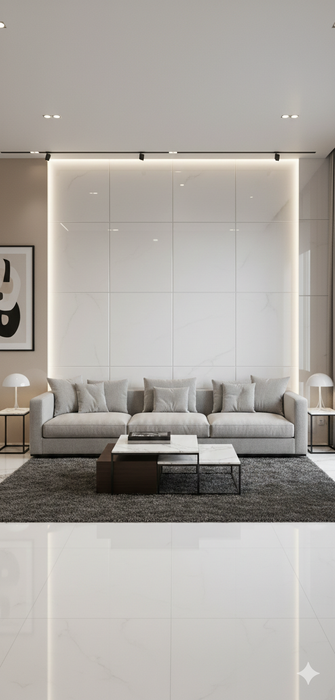 White Brick 2400x1000x10MM PVC Panel