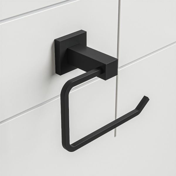 Modern Paper Toilet Roll Holder Black