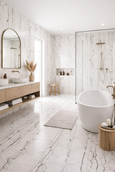 Corvino White 60cm x 120cm Wall & Floor Tile