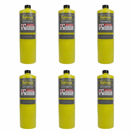 Gas Cylinder Salvus Gas Map Plus Pack of 6