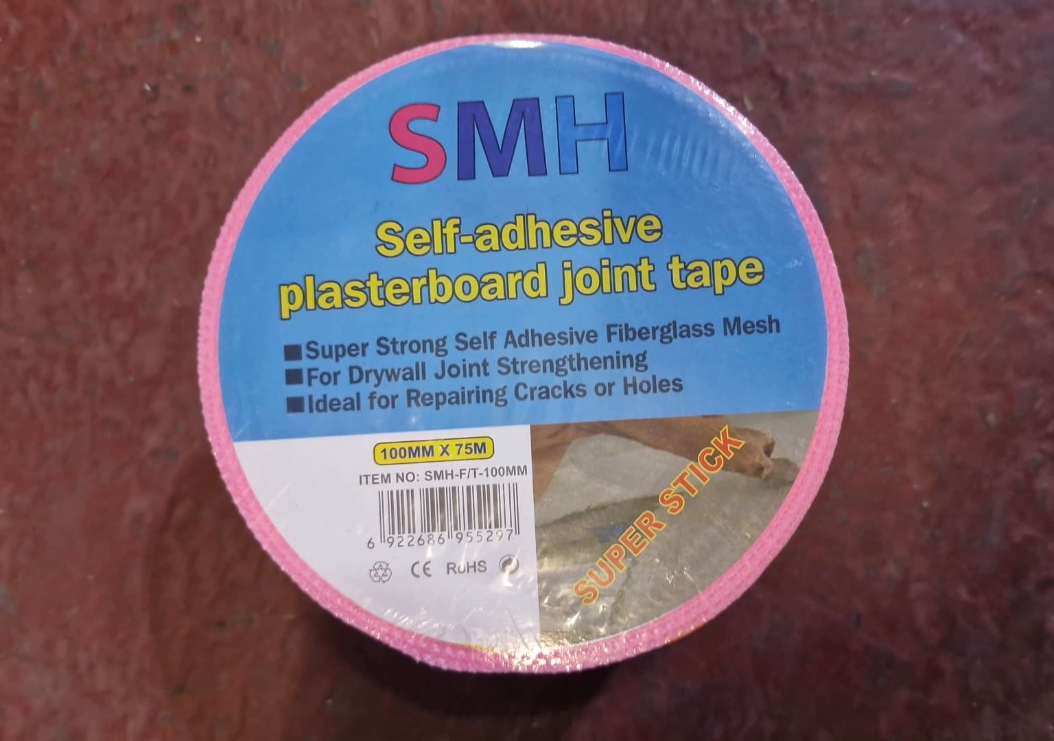 SMH Self - Adhesive Plasterboard Joint Tape 100MM x 75M