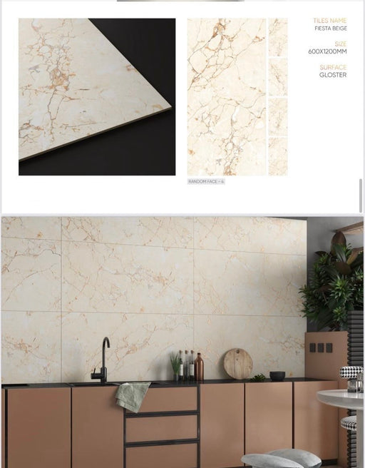 Porcelain Foista Baige 60 x 120 Wall & Floor Tile