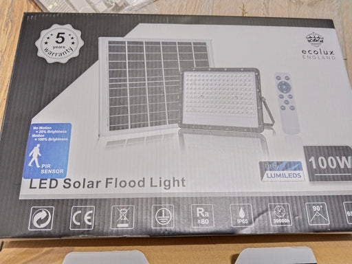 Led Solar Flood Light 100W