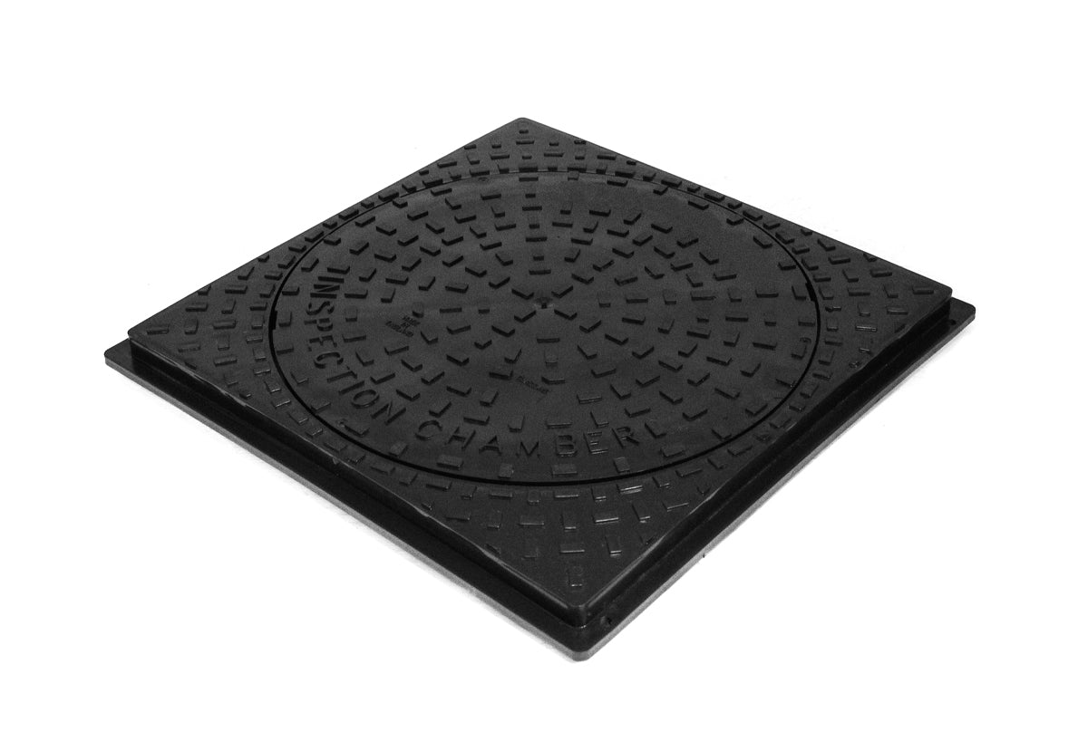 450mm  SQUARE MANHOLE  FULL  SET (1 Square Cover, 1 RISER  1 BASE )