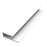 White solid panel J trim 2mm 8 feet