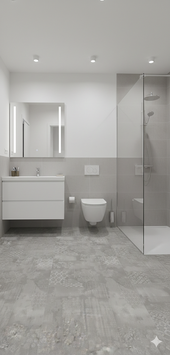 Porcelain Sand Grid Decor 60cm x 120cm Wall & Floor Tile