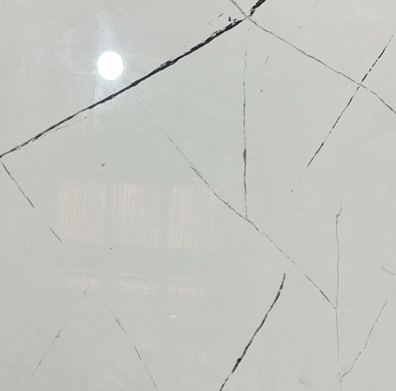 Space White Glossy 60x60 Wall & Floor Tile