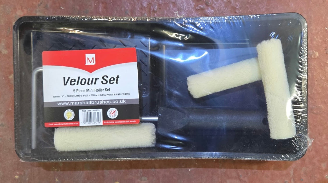 Marshall Velour 5 Piece Mini Roller Set