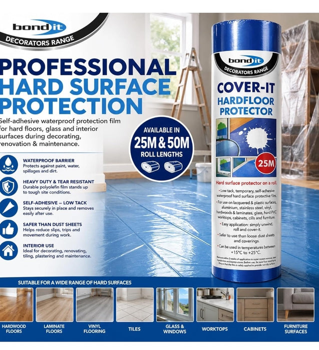 Bond It Cover-It Hard Floor Protector Roll 600mm x 25m
