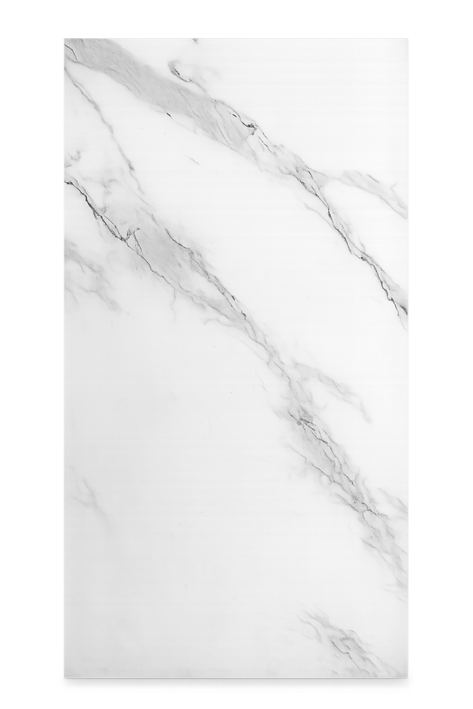 White Marble Gloss Size: 1000×2400 mm
Thickness: 10mm