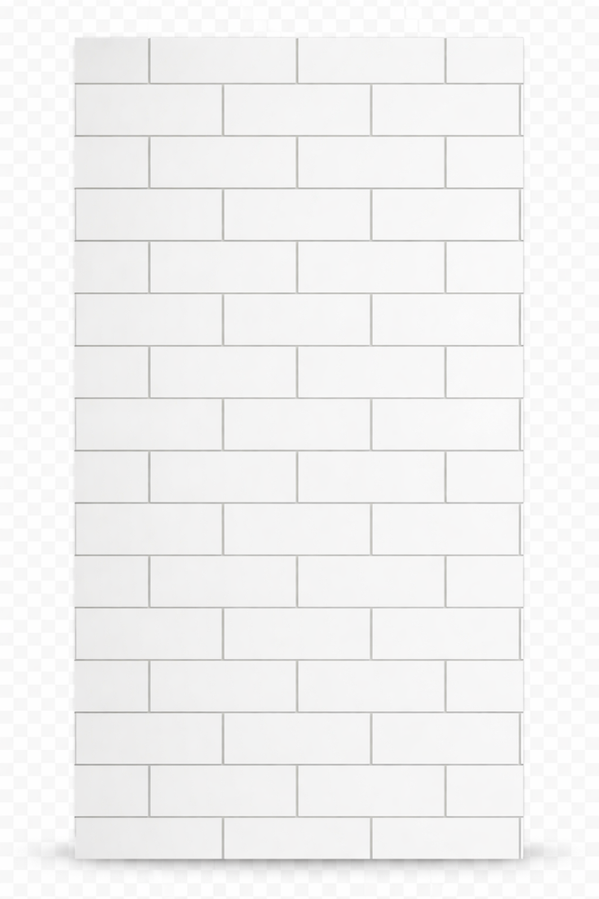 White Brick Gloss Size: 1000×2400 mm
Thickness: 10mm