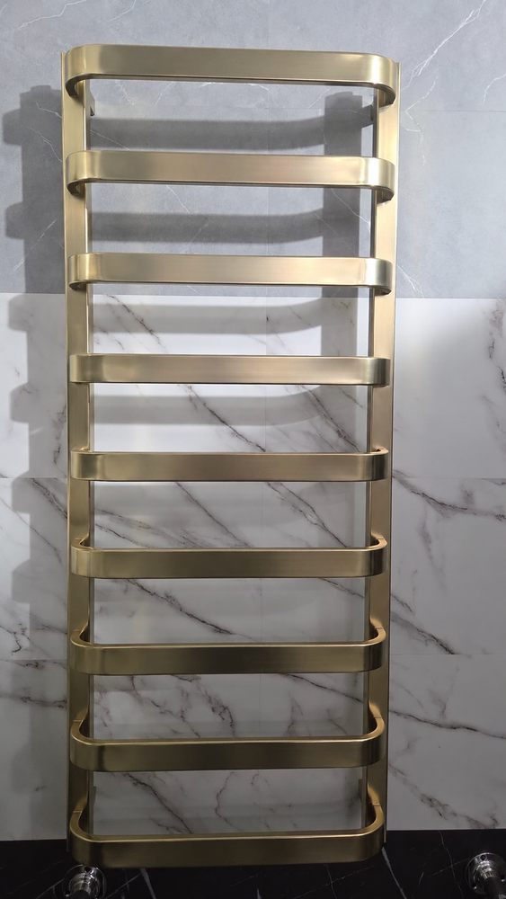 Brushed brass Towel Rail Radiator