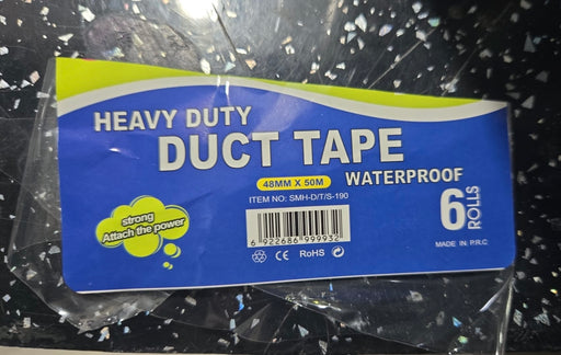 Heavy Duty Duct Tape 48MM x 50M 6Rolls Each