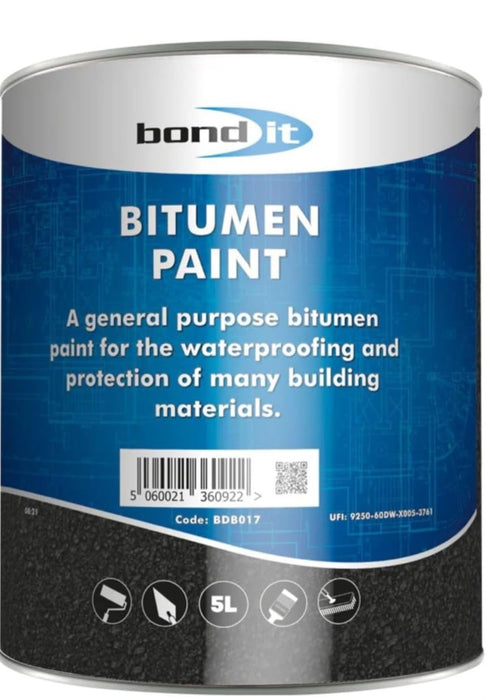 Bond It Bitumen Paint – Black, 5L
