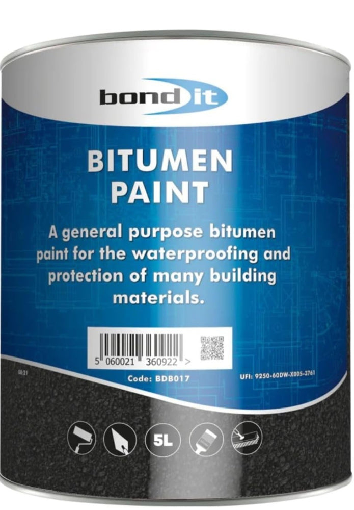Bond It Bitumen Paint – Black, 5L