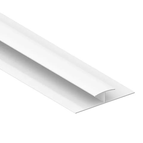 White Solid panel H trim 2mm 8 feet