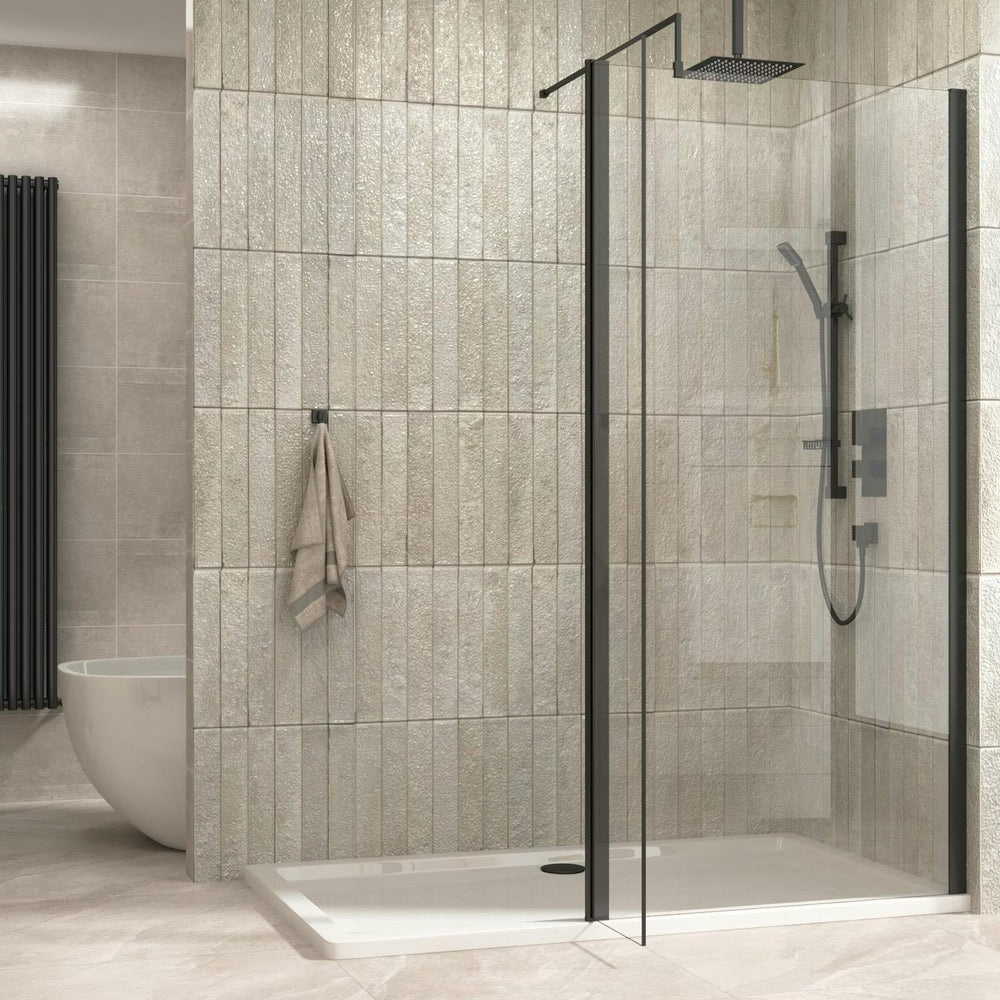 Wetroom Screen Black Bar