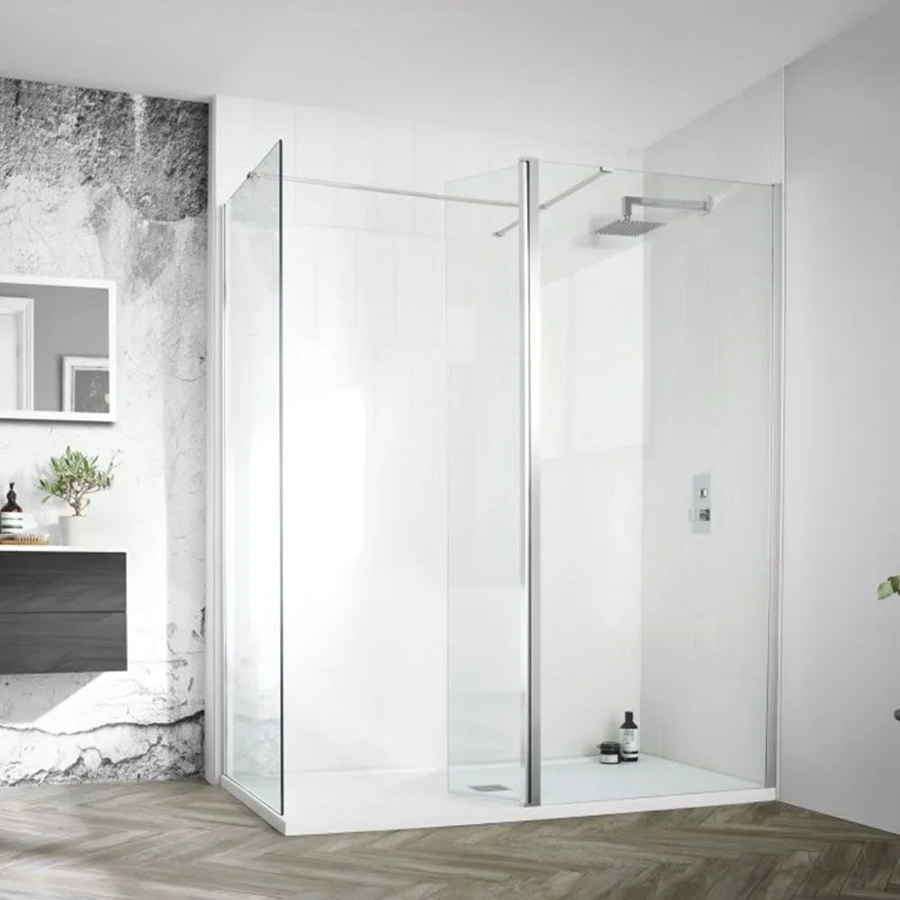 Aquadart Wetroom 8 300mm Flat Folding Flipper Panel — UK-Plastics