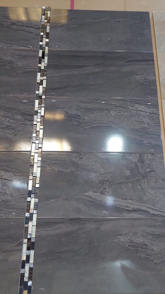 Vitra Etherial grey . Size 30×60   Wall tile. per box  1.08 sqr mt