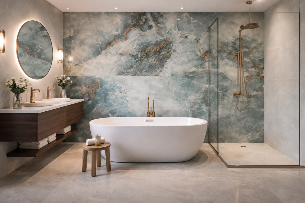 Porcelain Lyra Green Gloss 60cm x 120cm