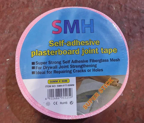Self Adhesive Plastering Joint Tape 50mm x 90m - 5 Pack
