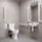 Doc M pack-Accessible  Bathroom Toilet 'Basin +White  Grab Rails