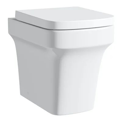 Modern back to wall toilet with soft close seat