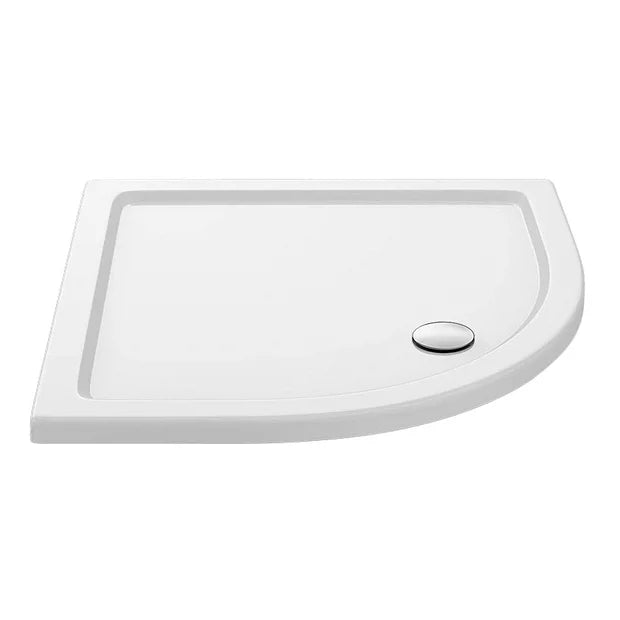 Offset Quadrant Shower Tray Stone — UKPlastics