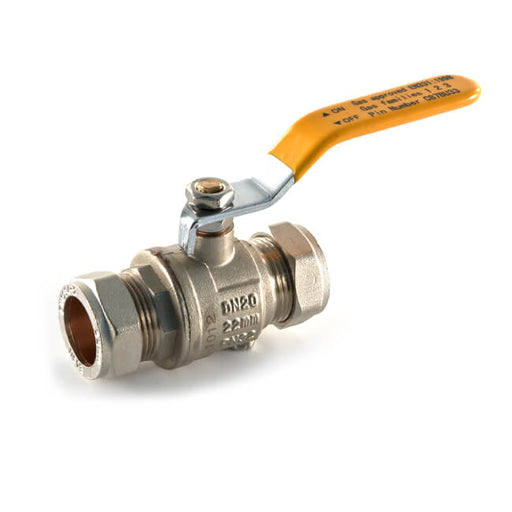 15mm Yellow Ball Valves (Gas Approved)