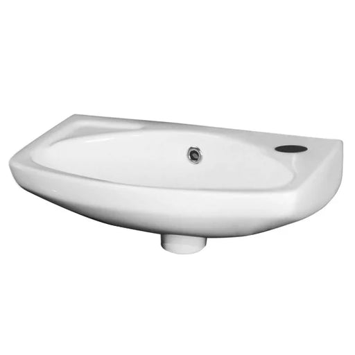 Nuie 450mm Wall Hung Cloakroom Basin - 1 Tap Hole