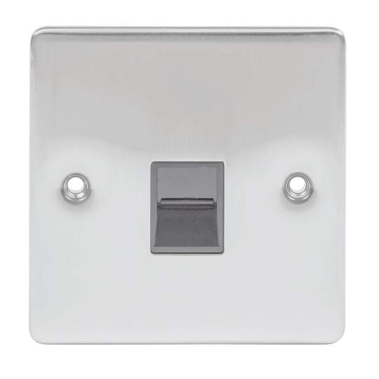 Premium Edge BT Telephone Secondary Socket Brushed Chrome D-BT1S-BCG ...