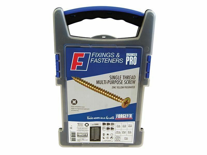 Forgefix Fixings And Fixtures Multi-Purpose Screws ZYP Organiser Pro 1 ...
