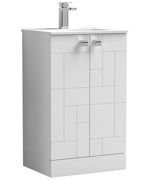 Nuie Blocks Floor Standing  Door Vanity Unit And Basin High MOF124A