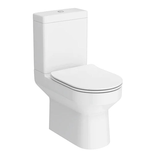 Rimless Close Coupled Modern Toilet + Slim Soft Close Seat
