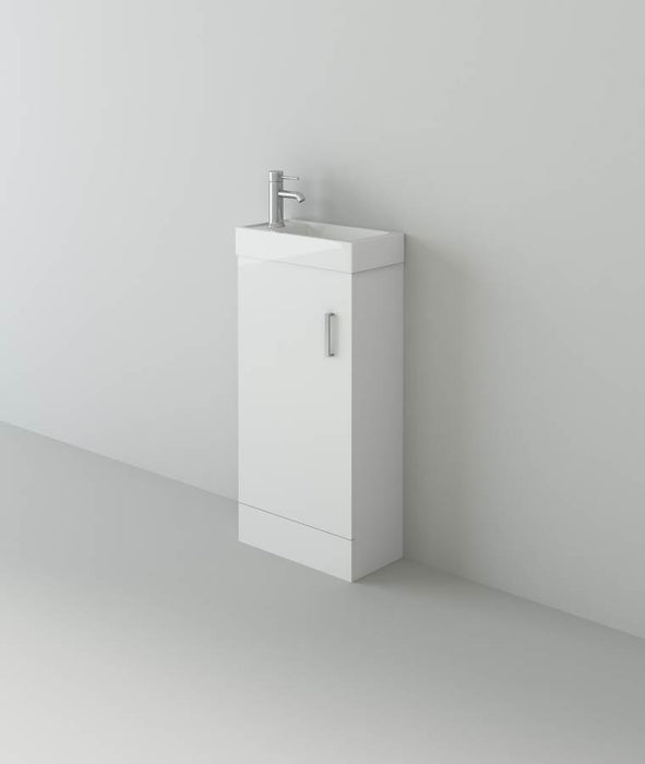 Mini 400 Unit And Basin – White